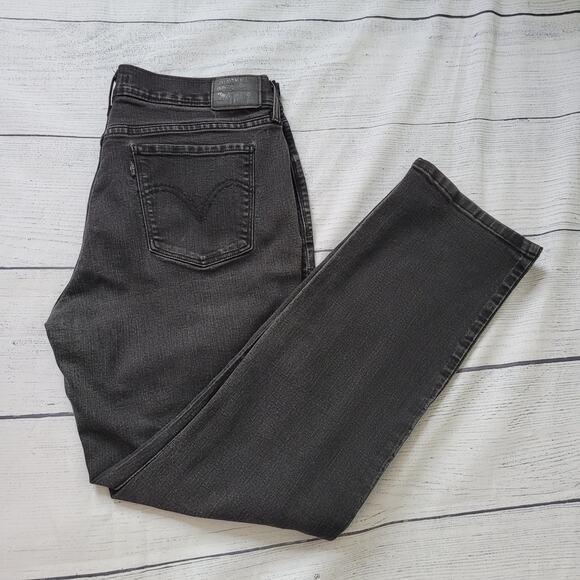 Levi's Size 14 505 Straight Leg Black Denim Classic Essential Jeans - Picture 9 of 9